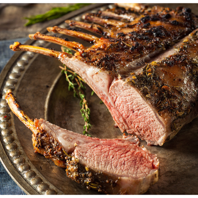 New Zealand Grass-Fed Lamb Rack  CAP OFF (approx. 1lb)