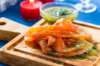 Smoked Salmon with Dill Gravlax (8oz.)