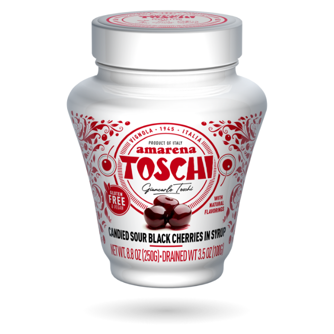 Toschi Amarena Black Cherries in Syrup