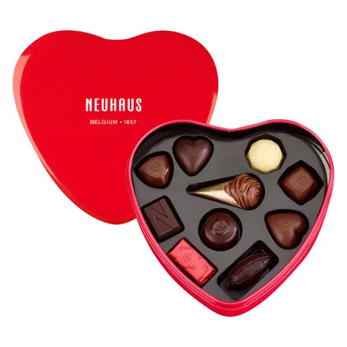 Neuhaus Red Metal Heart Box (10 pcs.)