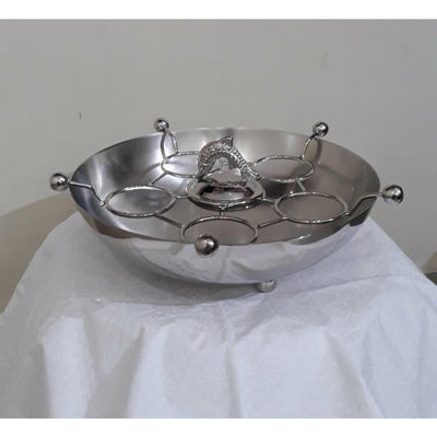 Nickel Plated Brass Caviar Serving Set (8")