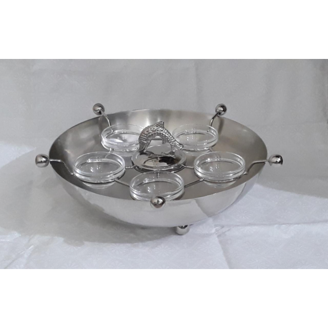 6-bowl Caviar Server (for 28g, 50g, and 100g Caviar tins)